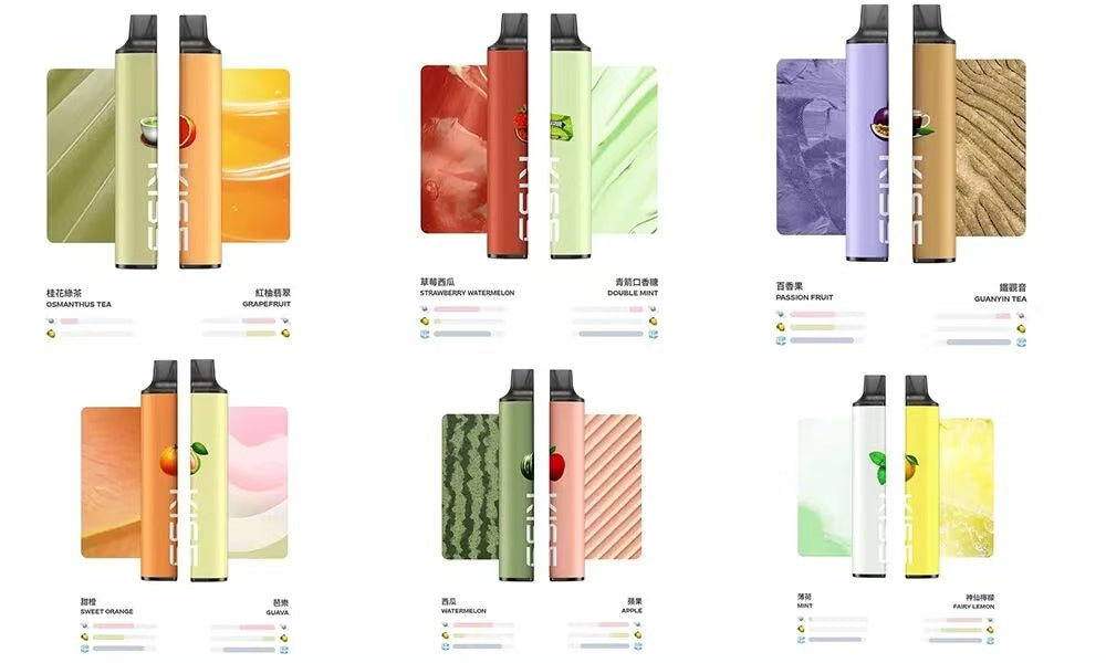 【KISS凯斯拋棄式】MIX&SHARE kiss磁吸電子煙-大容量6500口拋棄式-KISS一次性電子煙-VAKA糖果雲煙館