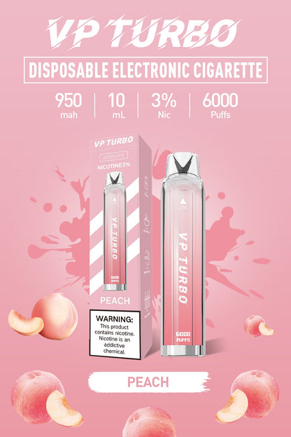 特價！！！【買一送一】VP TURBO 拋棄式｜ 一次性透明漸變色6000口發光電子煙｜VAKA糖果雲煙館