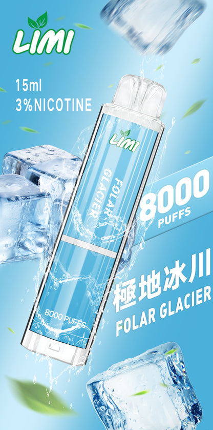 【LIMI發光拋棄式】🔥 8000口PUFFS電子煙-新品辣妹拋棄式/發光棒 一次性大容量熒光棒電子煙✨-VAKA糖果雲煙館