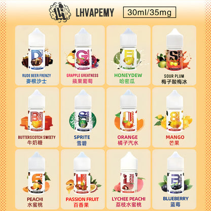 馬來西亞【LH VAPEMY 煙油】酷涼鹽系列電子煙油30ML-VAKA糖果雲煙館