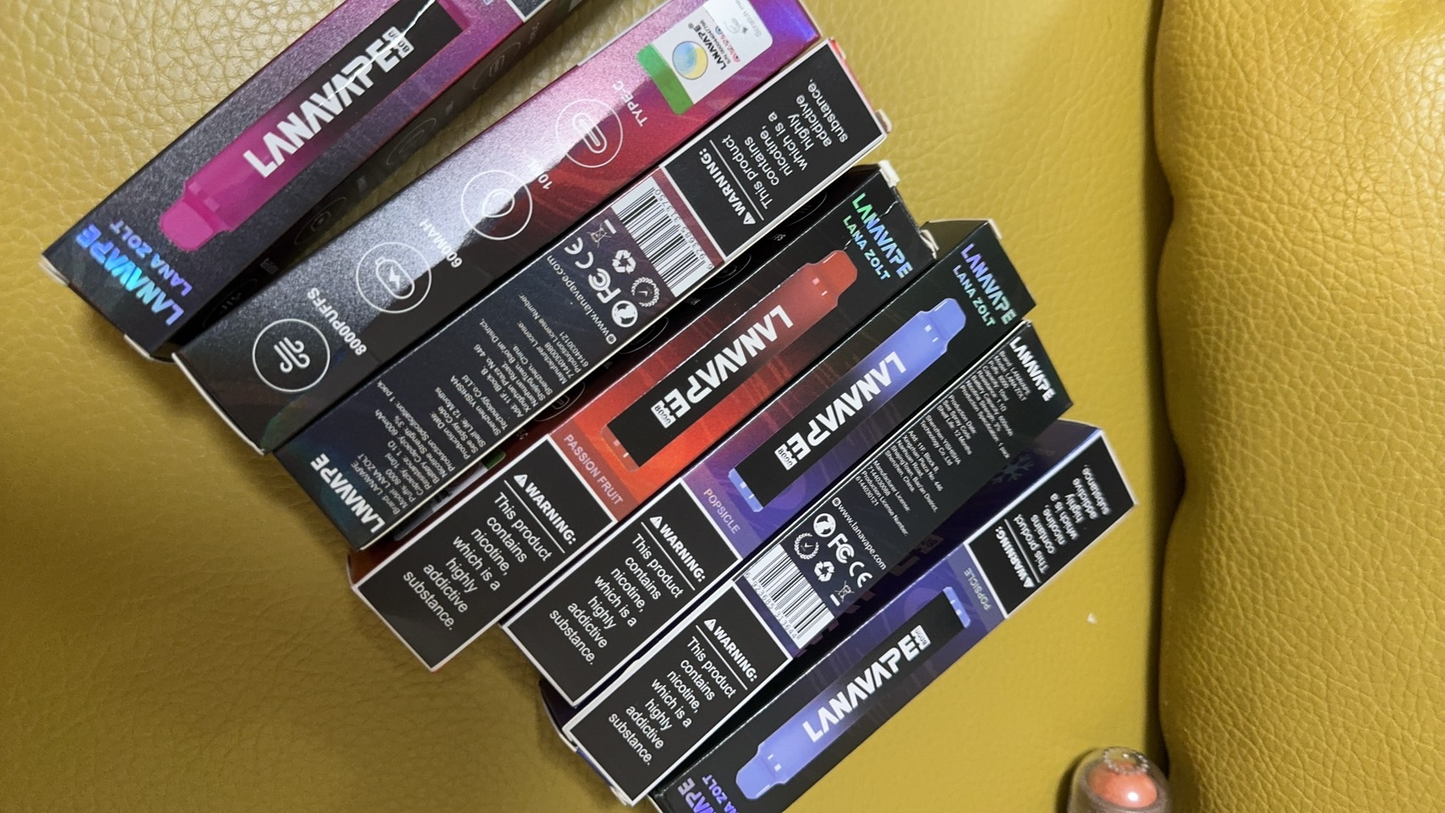 【LANA VAPE 8000口拋棄式】原廠正品 🔥Puffs全新升級版大容量電子煙-VAKA糖果雲煙館